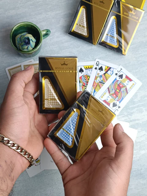ورق بازی و شعبده بازی مدل رویال گلد Royal gold